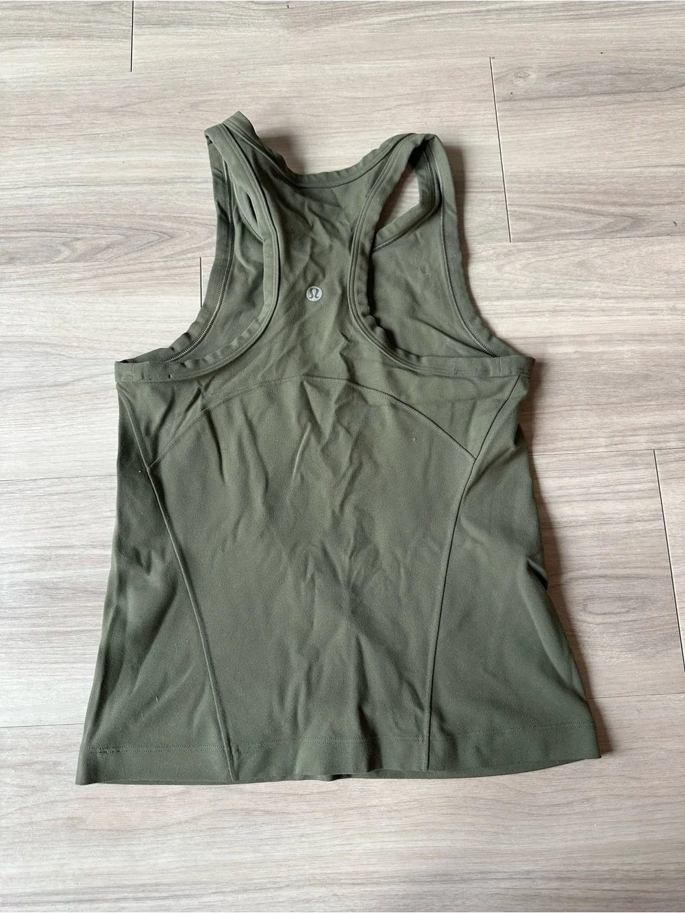 Lululemon Align Waist Length Racer Back Tank Top Size 4 in Dark Forest